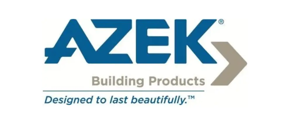 Logo for AZEK Building Products with the tagline