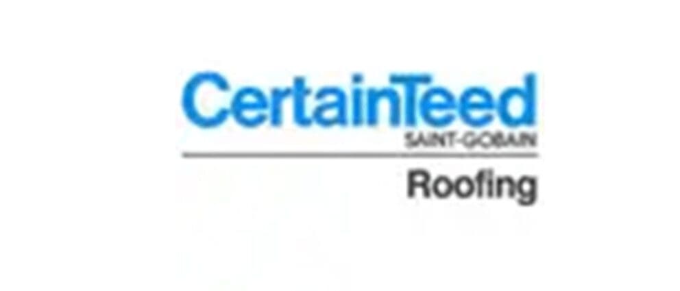 CertainTeed Roofing logo with blue 