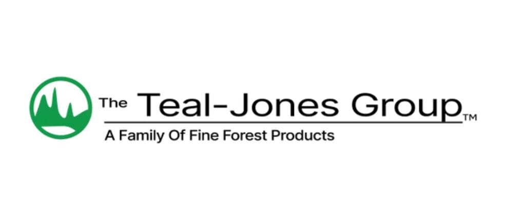 The Teal-Jones Group logo with a green circular tree graphic and the slogan 